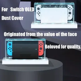 Dust Cover Luminous Base For Switch/OLED Special Protective Case For Switch Special Transparent Scratch-resistant Waterproof Transparent Acrylic Protective