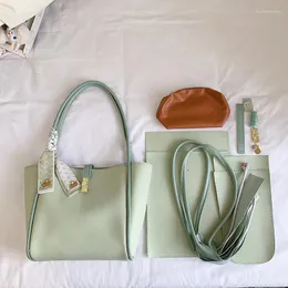 Borse da sera Borsa a tracolla da donna fatta a mano 2023 Borse alla moda alla moda con nastri Preppy Fai da te Casual Tote Shopper Materiale pacchetto