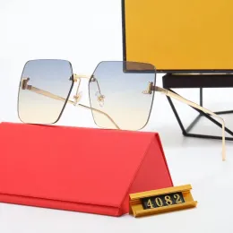 Designer de luxe marque lunettes de soleil femmes surdimensionnées lunettes de soleil hommes nuances lunettes carrées UV400 grandes lunettes sans monture lunettes de soleil D238017C