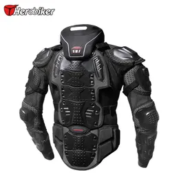 Herobiker Motorcykel rustning Jacket Motocross Racing Riding Offroad Protective Gear Body Guards Outdoor Sport ADD Neck Prodector253e