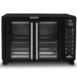 Fornos Elétricos Digital French Door Air Fryer Torradeira Forno Preto