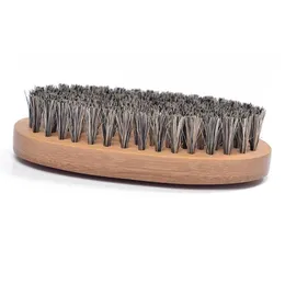 Andra hushållsorganisationer Natural Boar Hair Bristle Beard Mustasch Borst Rakningskam Män möter Mas rund trähandtag handgjorda dh4cj