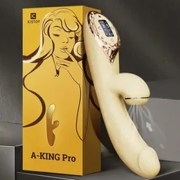 Vibratorer Kistoy A-King Pro Heating Sucking Vibrator kraftfull klitoris G Spot Dildo Stimulator Realistic Silicone Dildo Sex Toys For Women 230801