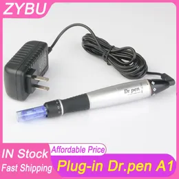 Electric Derma Pen Plug In Dr.Pen A1-C Auto Microneedle Professional Skin Care 도구 Meso Therapy 뷰티 장비 2 개 PCS 바늘 카트리지