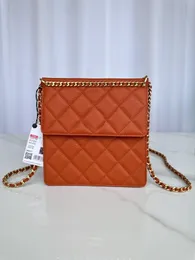 Chanells Shopping CC Chanei Chaneel Pequena fragrância 23A Fragrância de mochila de couro de couro Paleira de celular Paleira Highend Ladies Bag Chain ombro Bolsa de espionagem Bolsa de espionagem AS41