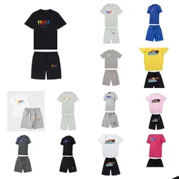 Mens T-shirts Designer Mens Trapstar T-shirt S Par Letter Womens Trapstars Fashion Set EU Size S-2xl Drop Delivery Apparel Clothin DH0ZS