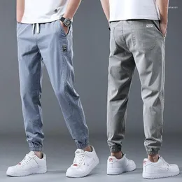 Erkekler Kot 2023 İlkbahar Yaz Pamuk Jogger Pantolon Erkek Kargo Günlük Harem Denim Koreli Hip Hop Sweetpants Pantolon