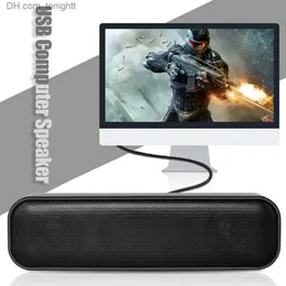 Portabla högtalare HK-5008 USB-driven Soundbar Desktop Speaker Wired Computer Sound Box för TV Desktop Laptop med två subwoofers Z230801