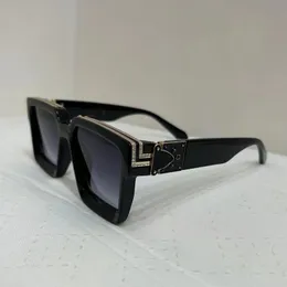 Óculos de Sol Quadrado Clássico Masculino Marca Designer Driving Branco Preto Óculos de Sol Masculino Espelho Moda Retro Vintage Gafas De Sol 96006