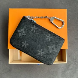 Klassisk M62650 Nyckelmynt Purse Change Purse ID Holder Keychain Dragkort Korthållare Kvinnor Plånböcker Luxurys Designer Passport Wallet Credit Card Holder Mens Card Case