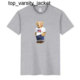 2023 fashion Brand bear polo shirts Men's T-Shirts designer shirt Sports Summer cotton fashion brand mens women Tees Black luxury clothes Tshirt
