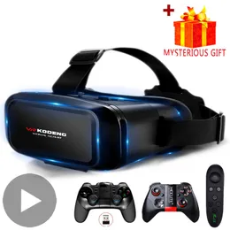 Óculos VR 3D Headset Realidade Virtual Capacete Inteligente para Smartphones Celular Celular com Controladores Lentes Óculos Binóculos 230801