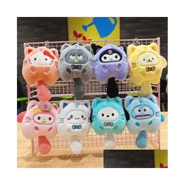 Plush Keychains 15 Cm Keychain Cartoon Pendant Small Doll Key Chain Bag 8 Styles Drop Delivery Toys Gifts Stuffed Animals Dhake