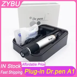 Electric Dr.Pen A1-C with 2 Pcs 12 Pins Cartridges Needles Meso Machine Plug in Derma Pen Microneedling Therapy Skin Care Tool