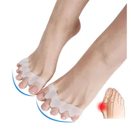 Skodelar Tillbehör Nytt fotvårdsverktyg Sholl Hallux Valgus Korrigering av tummen Toe Separator Bursit Pedicure Sile Series slumpmässigt