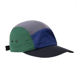 Ball Caps Japanese Men's And Women's Summer Five-page Hat Patchwork Round Top Adjustment Mountaineering Outdoor Baseball