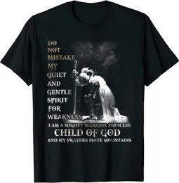 男性のTシャツ私は神の子供ですキリストの戦士です。クリスチャンナイトテンプルTシャツ。夏コットンOネック半袖メンズTシャツ新しいJ230731