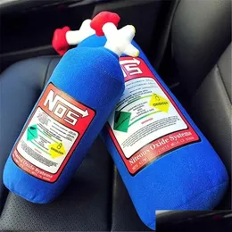 Filmer TV Plush Toy Nos Nitrous Oxide Bottle Pillow JDM Drifting Doll fylld stor nackstödskudde för bil god gåva