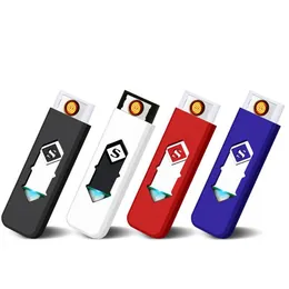 Zapalnice ładowalne USB bez fali cygaro lżejszy łuk Torch gaz palenia narzędzia palenie