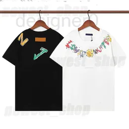 مصمم للرجال T Shirt T-Shirt Luxury Classic Letter Color Color Print Tshirts Tshirt Womens Simple Disual Cotton Tops E47Q