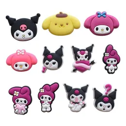 Akcesoria części butów PVC Catoon Anime Buts Akcesoria Akcesoria Charm Burekle Jibitz dla Clog Charms Buttons Pins Pins Drop de Series losowo