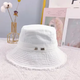 2023 jaooue Sombrero de diseñador Moda de alta calidad Hombres Mujeres Sombrero Sombrero de tela de peso pesado personalizado de gama alta Sombrero de cubo Nuevo Exquisito Verano Protector solar Gorra de barril 102444