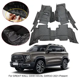 3D Full Surround Car Floor Mat For Great Wall GWM Haval Dargo 2021-2025 Protect Liner Foot Pads Carpet PU Leather Waterproof