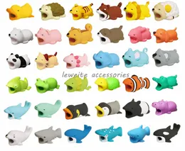 Cable Bite Hot 36 styles Animal Bite Cable Protector Accessory Toys Cable Bites Cute Animal USB Charger Data Cord Organizers Cartoon Cable Saver Cover