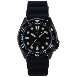 Wristwatches Heimdallr SKX007 Black Dial Sapphire Glass NH35 Automatic Movement Ceramic Bezel 20Bar Water Resistant Super Green Luminous