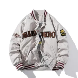 Jaqueta Masculina Jaqueta de Beisebol Vintage Masculina Feminina Letra Varsity Bordado Harajuku Casaco Casal Outono Inverno Parca Botão Americano 230731