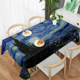 Table Cloth New Oil Painting Natural Beauty Tablecloths Wedding Decorative Art Aesthetic Dining Table Coffee Table Tablecloths R230801