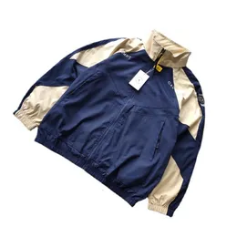 Męskie kurtki 22SS kolor kontrastowy szwów haft miękki tkanina UE rozmiar Cavempt Men kobiety moda jesienna zimowa odzież technologiczna hentai 230731