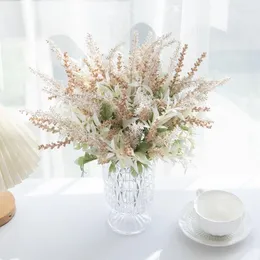 장식용 꽃 인공 식물 라벤더 석고 gypsophila bouquet pe wedding party diy 크리스마스 화환 꽃 배열 홈 장식