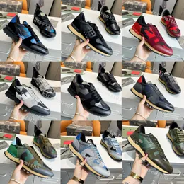 Designer skor kamouflage sneakers kvinnor nitskor med lägenheter mesh män sneakers camo mocka läder tränare snörning sneaker dayremit mesh