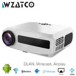 Annan elektronik WZATCO C3 LED -projektor Android 11 0 WiFi Full HD 1080p 300 tum stor skärm Proyector Home Theatre Smart Video Beamer 230731