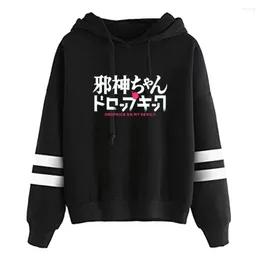 Felpe con cappuccio da uomo Jashin-chan Dropkick X Anime Felpe con cappuccio Felpe stampate Autunno Inverno Lettera Pullover Logo