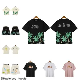 Angel T-shirts Palm Trendy Decapitated Teddy Bear Print T-shirt Loose Men's and Women's Wear Letter Short Sleeve GHXW