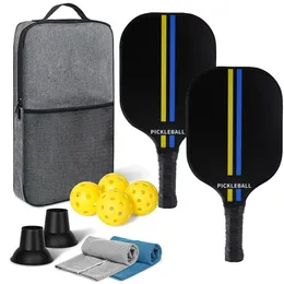 Tennis Rackets Carbon Fiber Pickleball Paddles SetUSAPA Approved Pickle Ball Comfortable Grip 230731