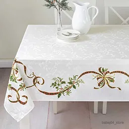 Tkanina stołowa Wesołych Świąt Wodoodpornych drukowanych prostokątnych obrusów dekoracji stolika do kawy stolik obrusowy
