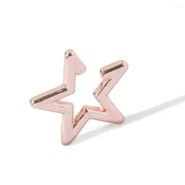 Orecchini posteriori Hollow Star Ear Cuff Clips Ragazze Borchie Boho Vintage Fake Cartilagine Orecchino Clip Women Punk Earcuff