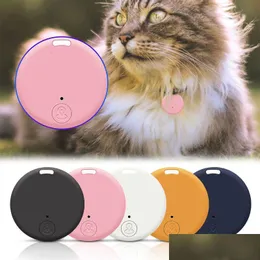 تدريب الكلاب طاعة Cat GPS Bluetooth 5 0 Tracker anti anti device Round Pet Kids Bag Bag Tracking Smart Finder Locator 221114 DHIOW