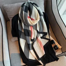 Scarves Cargf Women Luxury Brand Winter Cotton Hejab Head Scarves Bandana Female Fulard Pashmina Cheveux Bufanda Shawls and Wraps Y23