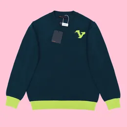 Jesienne i zimowe mody High Street bawełniany sweter bluza bluza sweter pullover sweter oddychający mężczyźni i kobiety w 3D sweter z krótkim rękawem zielony zielony