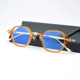 Montature per occhiali da sole Montature per occhiali rotondi in metallo Montatura per uomo Donna Vintage Anti Blue Light Retro Occhiali da vista miopia ottica Occhiali Oculos trasparente 183