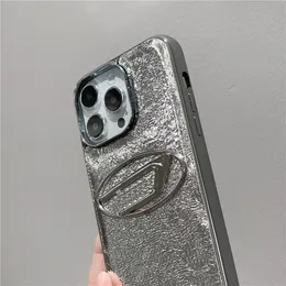 Estojo de telefone de grife papel alumínio para iphone 14 pro max 13 12 11 pro mini 7 8 plus x xs xr se prevenção de quedas celular moda concha para homens mulheres