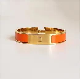23Classic Designer Bracelet Steel Bangle Luxury Brand 18K Rose Gold Bracelets Women Bracelet 12MM Wide with Gift Bag
