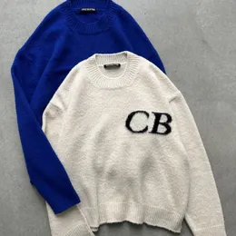 Męskie swetry duże litery zimowe Cole Buxton SWEAT MĘŻCZYZN KOBIETA 1 1 Najwyższej jakości bluzy Vintage Jacquard Loose Sweter 230731