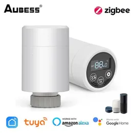 Другой домашний сад Zigbee 30 TRV Thermostat Tuya Radiator Привод интеллектуального программируемого контроллера температуры Alexa Google Voice Control 230731