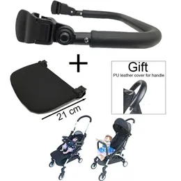 Kinderwagen-Teile-Zubehör, Kinderwagen-Zubehör, Lederarmlehne, verlängerter Beinstützengriff, Schutzhülle für Babyzen Yoya YOYO 2 Kinderwagen 230731