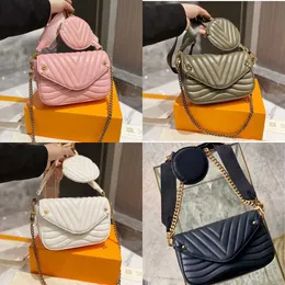 AAA en kaliteli Louiseitys Bag Luxurys Çanta Vuttonse Çanta Tasarımcısı Elle tutulan Çanta Çanta Yeni Dalga Çantaları Kadın Moda M56461 Crossbody Messenger Çantalar